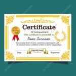 Elegância Luxo Certificado De Ouro Com Moldura De Ouro E Moldura Para Multiuso Modelo para download gratuito no Pngtree